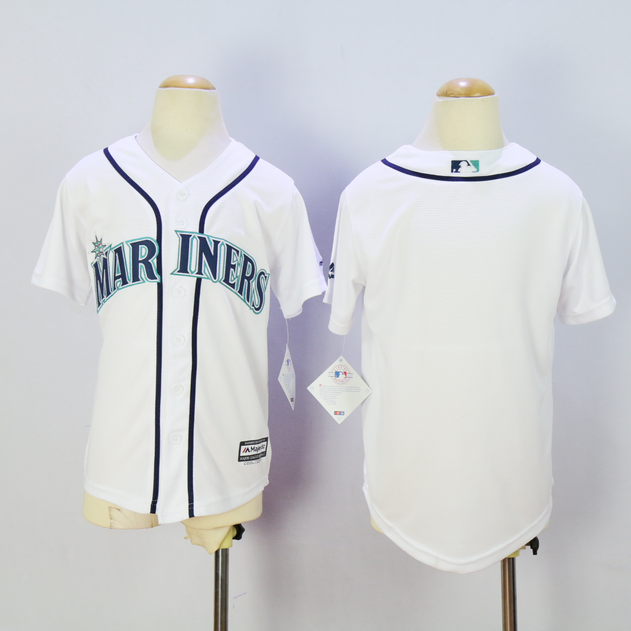 Youth Seattle Mariners Blank White MLB Jerseys->oakland athletics->MLB Jersey